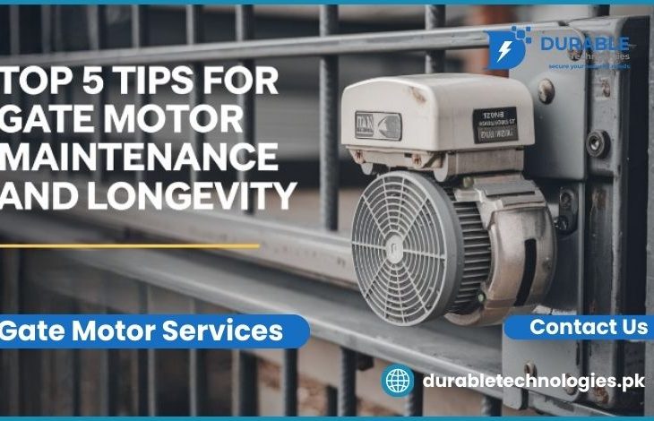 Top 5 Tips for Gate Motor Maintenance and Longevity